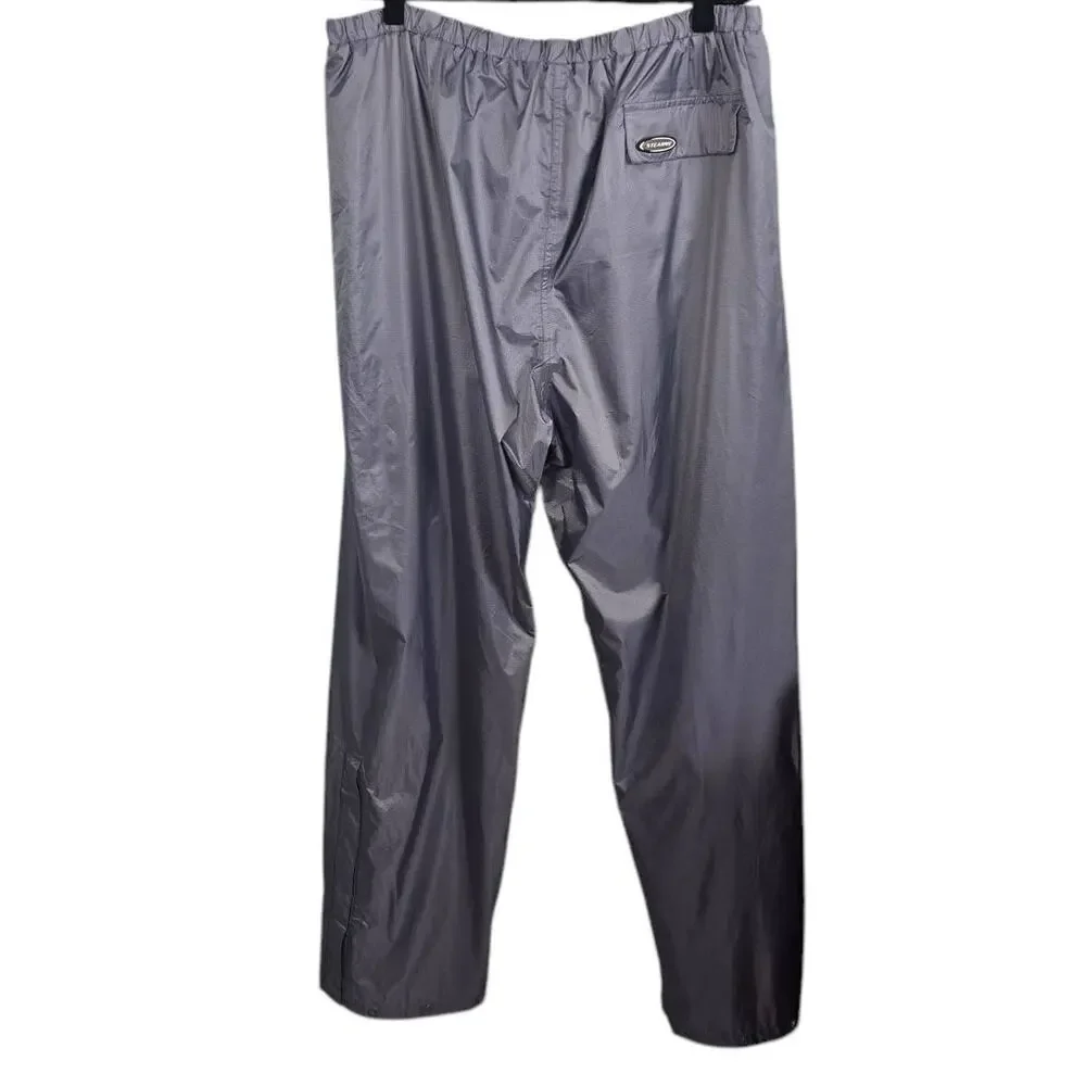 STEARNS Mens X-Large Chrome Dry Wear Mesh Lined Snap Ankle‎ Pants Elastic Waist